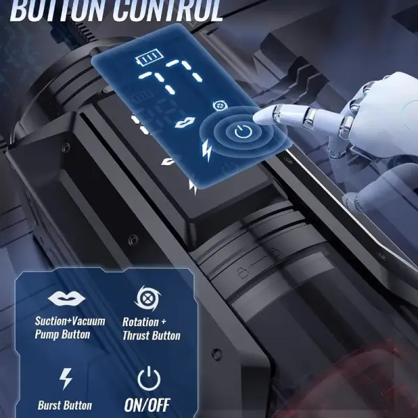 Waterproof AI sync male masturbator with 7 licking modes adult toy